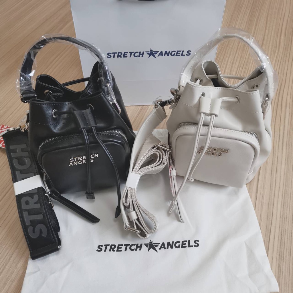 <พร้อมส่งก่อนกดสอบถามสต็อคแม่ค้าค่ะ>Stretch Angels Small Pico Bucket Bag กระเป๋าบัคเก็ต หูรูด