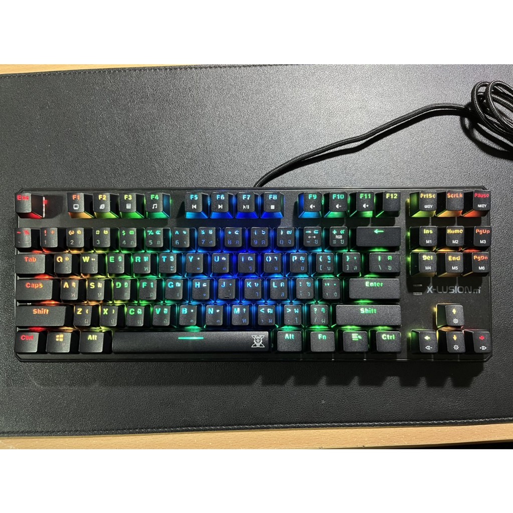 Nubwo X21 TKL Full RGB Mechanical keyboard brown switch - เมคานิคอลคีย์บอร์ด Nubwo X21 TKL มือสองสภาพดี