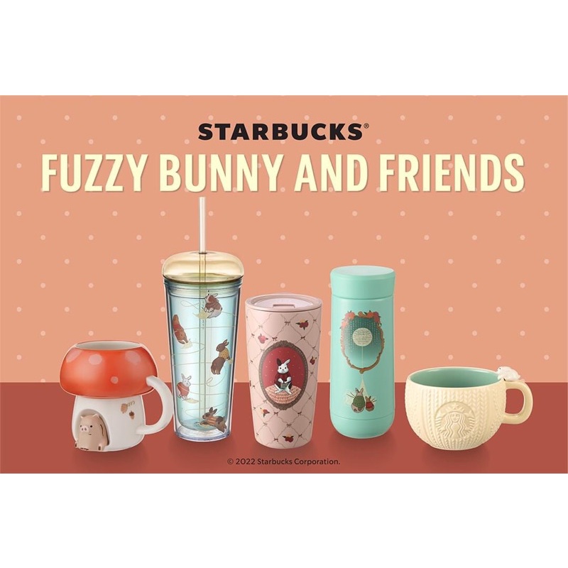 Starbucks Fuzzy bunny and friends แก้ว starbucks กระต่าย bunny ...