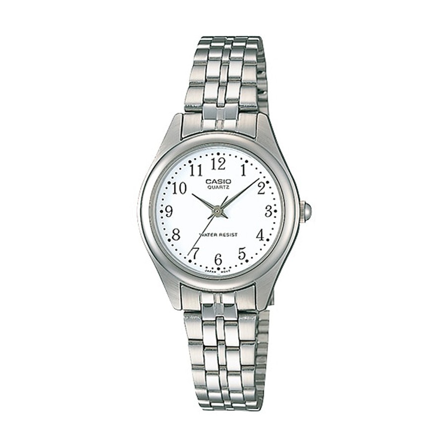 Casio Standard นาฬิกาข้อมือผู้หญิง สายสแตนเลส รุ่น LTP-1129,LTP-1129A,LTP-1129A-7B - สีเงิน