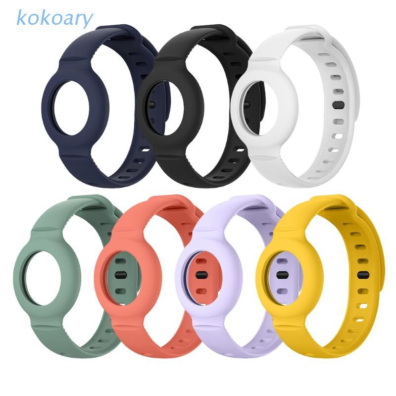 for  Airtag Silicone Band Bracelet Protective for Case Anti-Lost Wristband