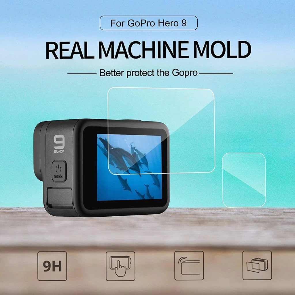 TELESIN GoPro 9 Tempered Glass Screen Protector (3PCS.) ฟิล์มกระจก TELESIN สำหรับ GoPro 9 จำนวน 3 ชิ้น thumbnail 6