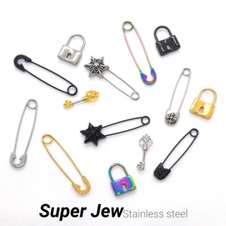 Super Jew จิวเนื้อสแตนเลส stainless 316L