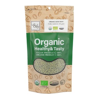 ถั่วเขียว ออร์แกนิค ตรามิสเตอร์แอนด์มิสซีส 250 กรัม/Organic Mung Bean (Mr.&amp;Mrs.Brand) 250 g