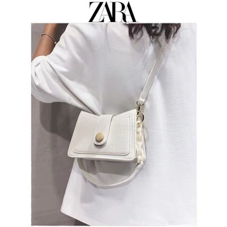 Zara กระเป๋าสะพายไหล่ อะคริลิค ระดับไฮเอนด์ แต่งสายโซ่คล้อง สําหรับสตรี 2022