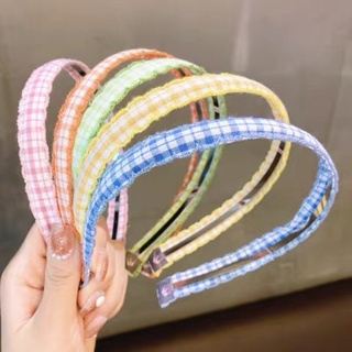 คาดผมผ้าลายสก๊อต 5 สี