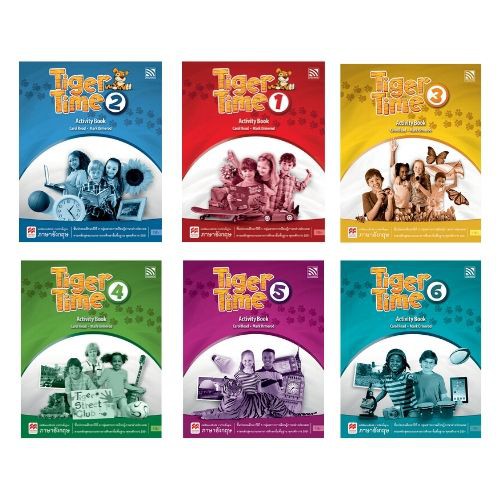 หนังสือแบบฝึกหัดภาษาอังกฤษประถม Tiger Time 1-6 Activity Book  Pelangithai ราคา ถูกที่สุด ดีลบีเคเค
