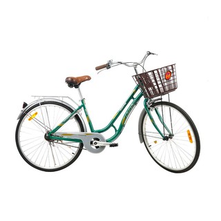 Maid bicycle CITY BIKE LA CLOUR OF RIDE 26" GREEN bike Sports fitness จักรยานแม่บ้าน จักรยานแม่บ้าน LA CLOUR OF RIDE 26