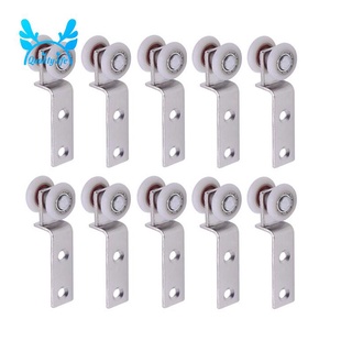 [In Stock]-10ชิ้นบล็อกแบริ่งโลหะพร้อมล้อพลาสติกสองล้อสําหรับประตูหน้าต่างตู้เสื้อผ้า