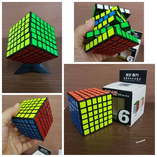 ลูกบิด รูบิคผึกสมอง ทรงลูกบาศก์ 6X6X6 ฝึกสมอง เพิ่มไอคิว ลื่น ทน (White Rubiks Cube Magic Square 6 Layers)