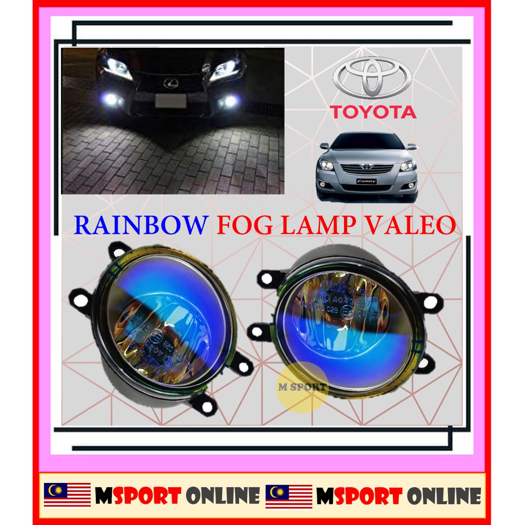 ไฟตัดหมอก SEPASANG VALEO Toyota CAMRY ACV40 2007-2014 OEM สีรุ้ง