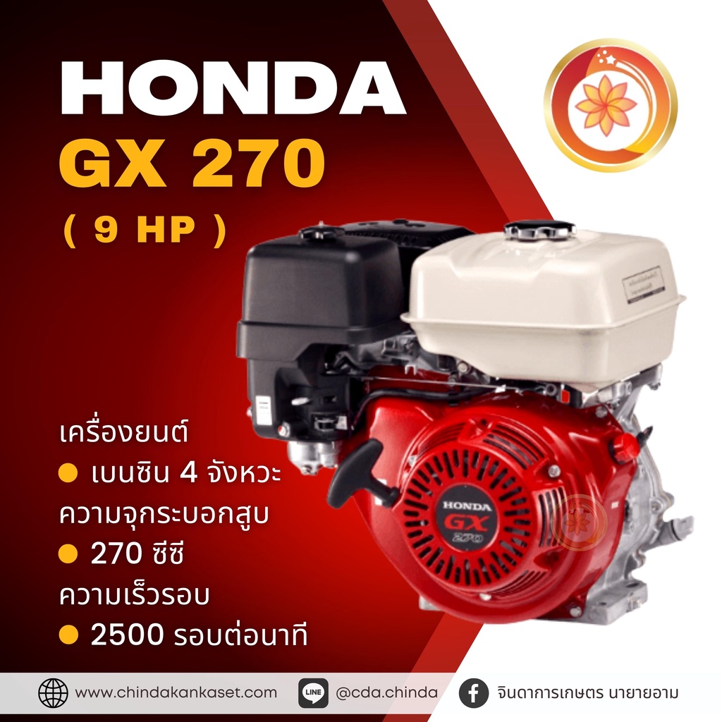 ปั้มน้ำ HONDA GX 270