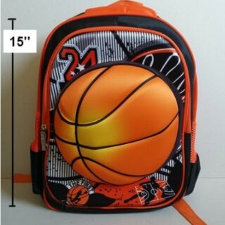 เป้ ลายบาสเก็ตบอล Basketball ตัวลูกบอล เป็นตัวนูน ค่ะ ขนาด 12x15x4 นิ้ว