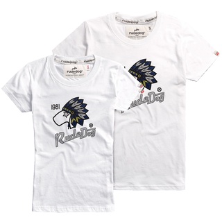 rudedog T-shirt เสื้อยืด รุ่น Indian (ผู้ชาย) แฟชั่น คอกลม ลายสกรีน ผ้าฝ้าย cotton ฟอกนุ่ม ไซส์ S M L XL