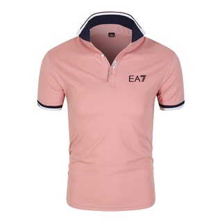 Ea7 เสื้อเชิ้ตโปโล แขนสั้น สไตล์ธุรกิจ ฤดูร้อน สําหรับผู้ชาย ไซซ์ M-4Xl 0012