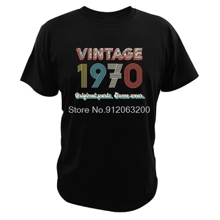 เสื้อยืดผ้าฝ้ายพิมพ์ลายแฟชั่น พร้อมส่ง เสื้อยืดผ้าฝ้าย แบบนิ่ม ลาย 70s Fonts 1970 1971 หลากสี สไตล์วินเทจย้อนยุค ของขวั