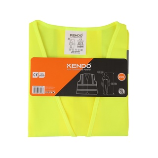 KENDO 76028 เสื้อกั๊กสะท้อนแสง ไซส์ XXL (รอบอก120-124cm.)| MODERTOOLS OFFICIAL