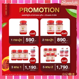 ส่งฟรี DRD HERB RED สารอาหารที่จำเป็นต่อดวงตา  บำรุงสายตา บำรุงประสาท พร้อมส่ง