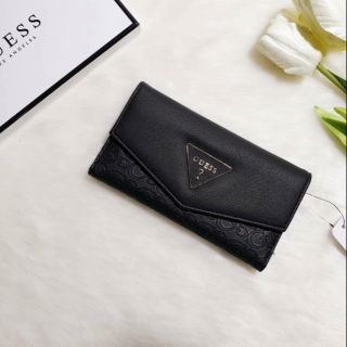 GUESS REDDING LOGO-DEBOSSED SLIM WALLET แท้้