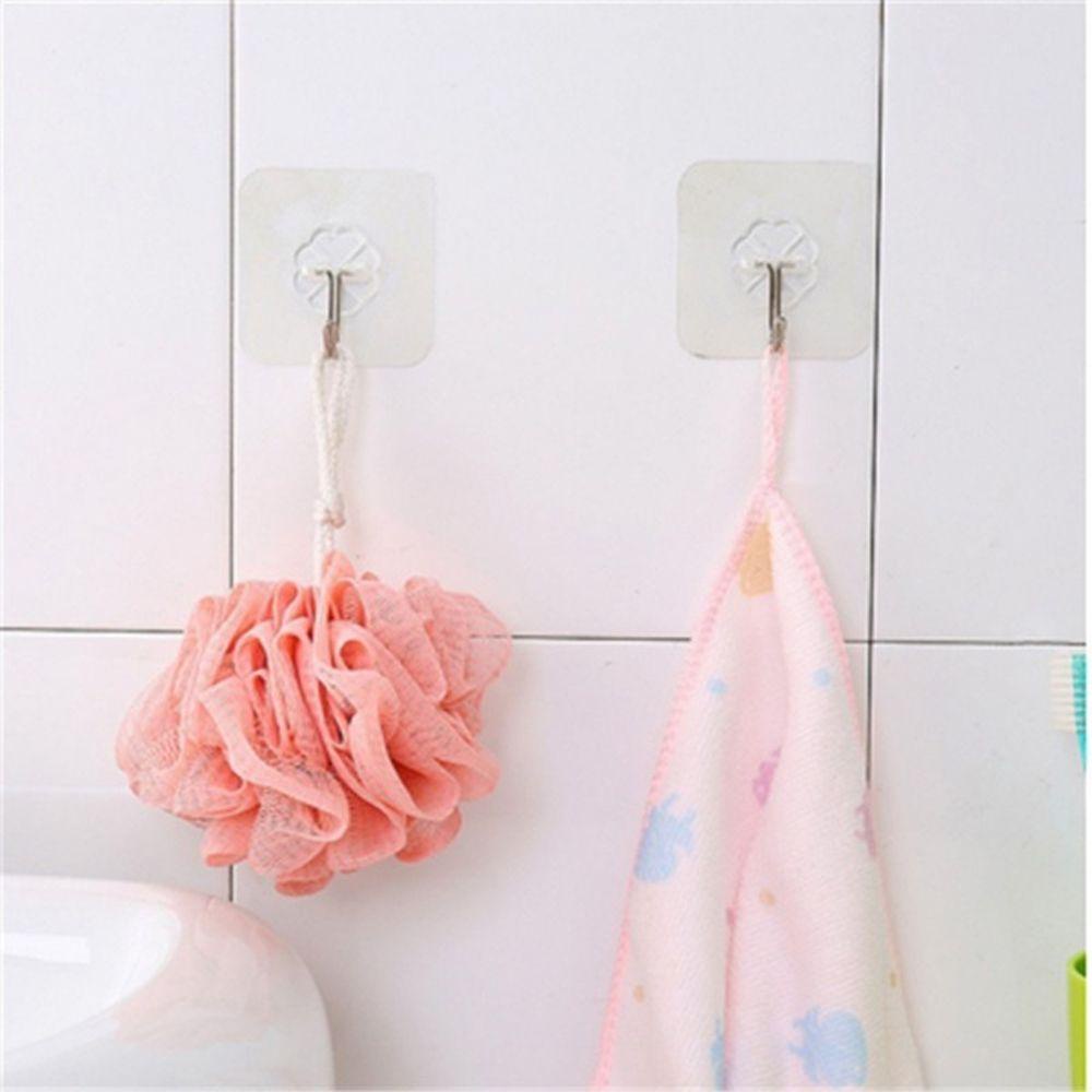 Lontime 1/6PCS Traceless Hooks Strong ผู้ถือห้องครัวโปร่งใสในครัวเรือน Wall Rack - รูปที่ 7