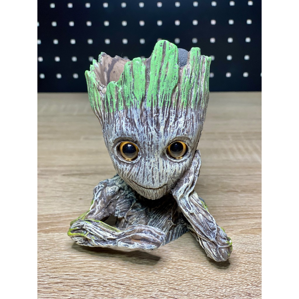 Groot ตกแต่งตู้ปลาพร้อมพ่นฟองอ็อกซิเจน พร้อมส่ง