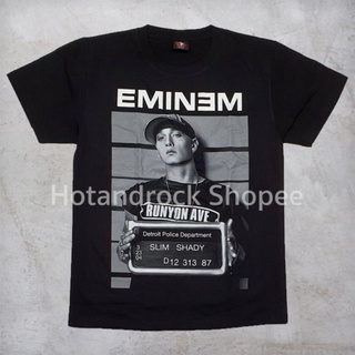 เสื้อยืดโอเวอร์ไซส์เสื้อยืดวง EMINEM Hot and Rock TDM 1749S-3XL