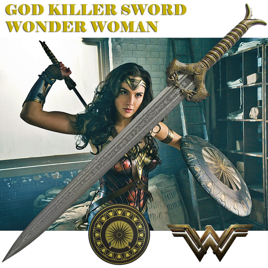 ดาบอัศวิน God Killer Sword ของ Wonder Woman วันเดอร์ วูแมน Samurai มีดดาบ ดาบซามูไร นินจา Excalibur 