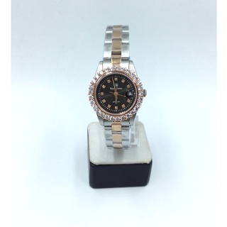 นาฬิการอยัลคราวน์ #3662L-CZ-Rose Gold -bf