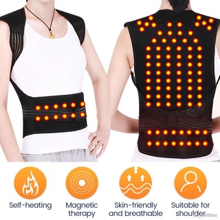 Tourmaline Self Heating Magnetic Therapy Waist Shoulder Back Posture Corrector Spine Support Back Brace Self heating Ves