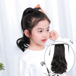 Childrens Ponytail/wig Short Curly Girl Ponytail Wig Hair Extension