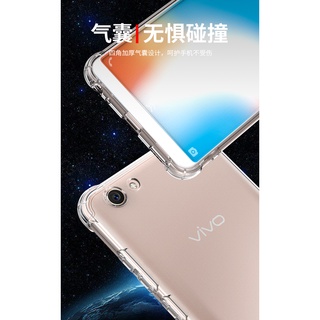 เคสโทรศัพท์มือถือ เจลลี่คริสตัลใส กันกระแทก 4 มุม สําหรับ Vivo Y55L Y55s 1603 1610