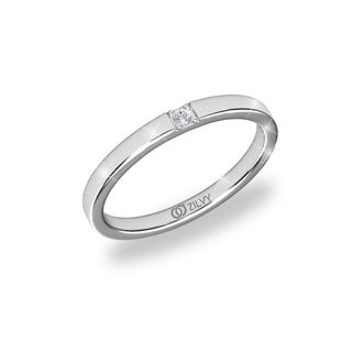 Zilvy - แหวนหญิงเพชรน้ำร้อย 0.02 กะรัต ตัวเรือนทองคำขาว (GR1197)