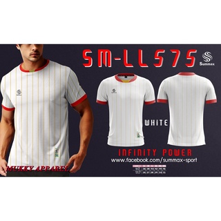 เสื้อกีฬา เนื้อผ้า Micro Polyester 100% SIZE 2XL-3XL สวยทุกสี SUMMAX SPORT # LL575 #