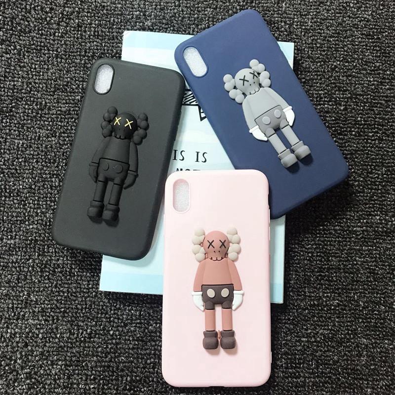 เคสโทรศัพท์ซิลิโคนพิมพ์ลายการ์ตูน 3 มิติสีพื้นสําหรับ vivo y 51 y 53 y 55 y 69 y 71 y 83 y 81 y 9597