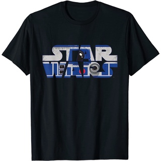 เสื้อยืดคอกลมเสื้อยืด พิมพ์ลายโลโก้ Star Wars R2-D2 สไตล์คลาสสิกS-4XL