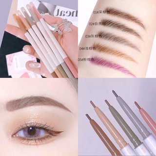 5447(ใหม่/ของแท้) novo eyebrow pencil ดินสอเขียนคิ้ว 1.5mm กันน้ำ ติดทน พร้อมแปรงปัดคิ้วในตัว