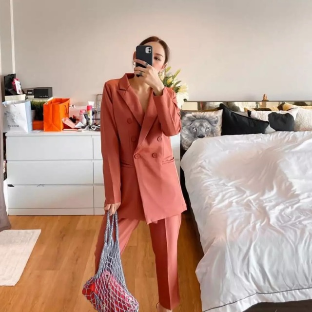 Loonny stores ชุดเซต chacha สีbabypink one size ยังไม่แกะป้าย