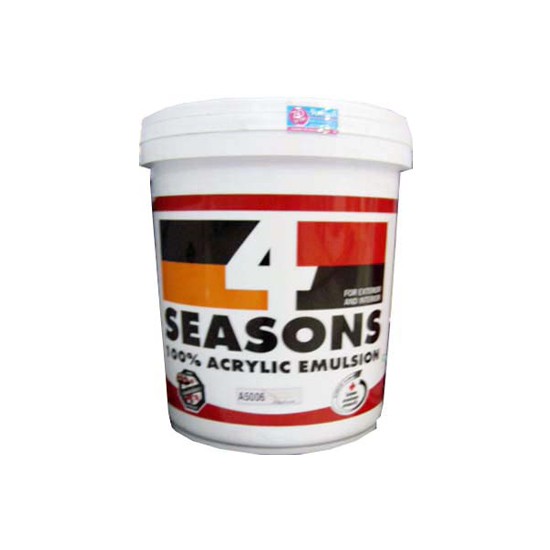 สีน้ำทาภายนอก 4 SEASONS Advance #A5001 ด้าน 5GL