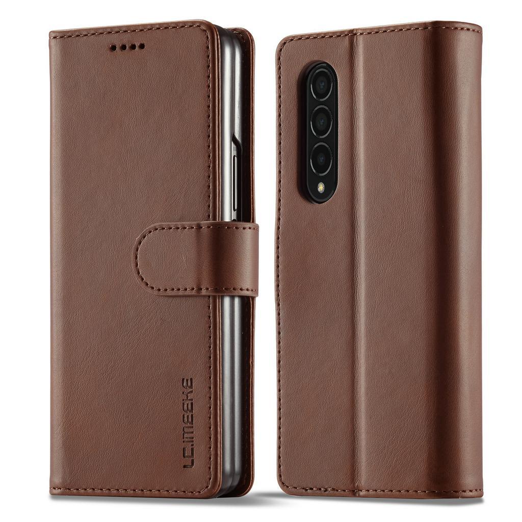 เคส Case for Samsung Galaxy Z Fold 3 4 5 6 5G Fold3 Fold4 Fold6 เคสโทรศัพท์หนัง PU ผสมซิลิโคน TPU นิ่ม ฝาพับ พร้อมช่องใส่บัตร ตั้งได้ สําหรับ Flip Cover Leather Wallet เคสฝาพับ เคสเปิดปิด