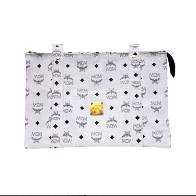 MCM Shopping Bag White มือ2 ส่งฟรี