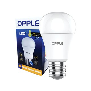 361.หลอดไฟ LED 7 วัตต์ Warm White OPPLE รุ่น Ecomax A55 E27