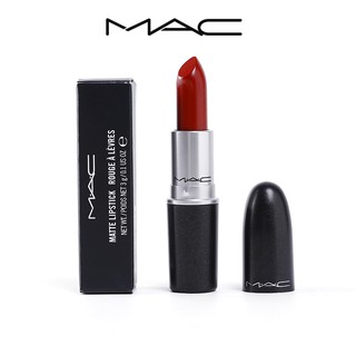 Mac ของแท้ 100% ลิปสติกเนื้อแมตต์ Rouge A Levres ( #602 พริก #612 รัสเซีย สีแดง #646 มาราเคช #607 เลดี้อันตราย)