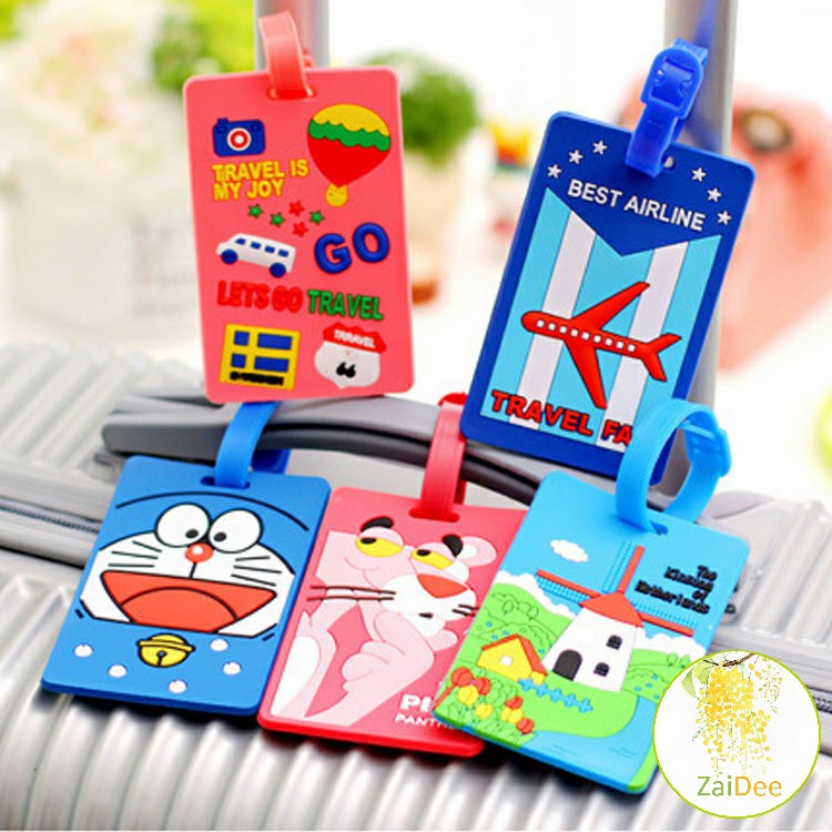 ป้ายห้อยกระเป๋า PVC แท็กติดกระเป๋าเดินทาง เครื่องบิน  luggage tag