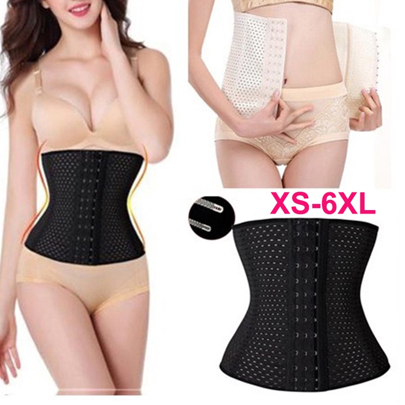 ผู้หญิง Tummy Slimming เข็มขัดเหล็กกระดูกรัดตัวเอว Trimmer Plus ขนาดเอวเทรนเนอร์ Girdle Belly Slim Shaperwear