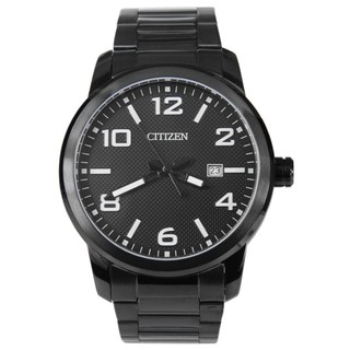 CITIZEN นาฬิกาผู้ชาย Quartz BI1025-53E black pvd