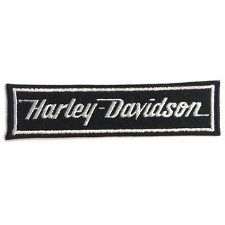 อาร์มรีดติดเสื้อ HARLEY-DAVIDSON สีดำ อาร์มติดเสื้อฮาเล่ย์