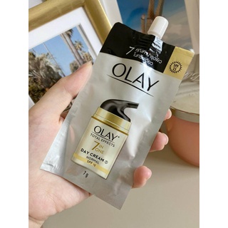 (แท้)Olay total effectโอเลย์ โททัล เอฟเฟ็ค 7 in 1เดย์ครีม 7g (แบบซอง )