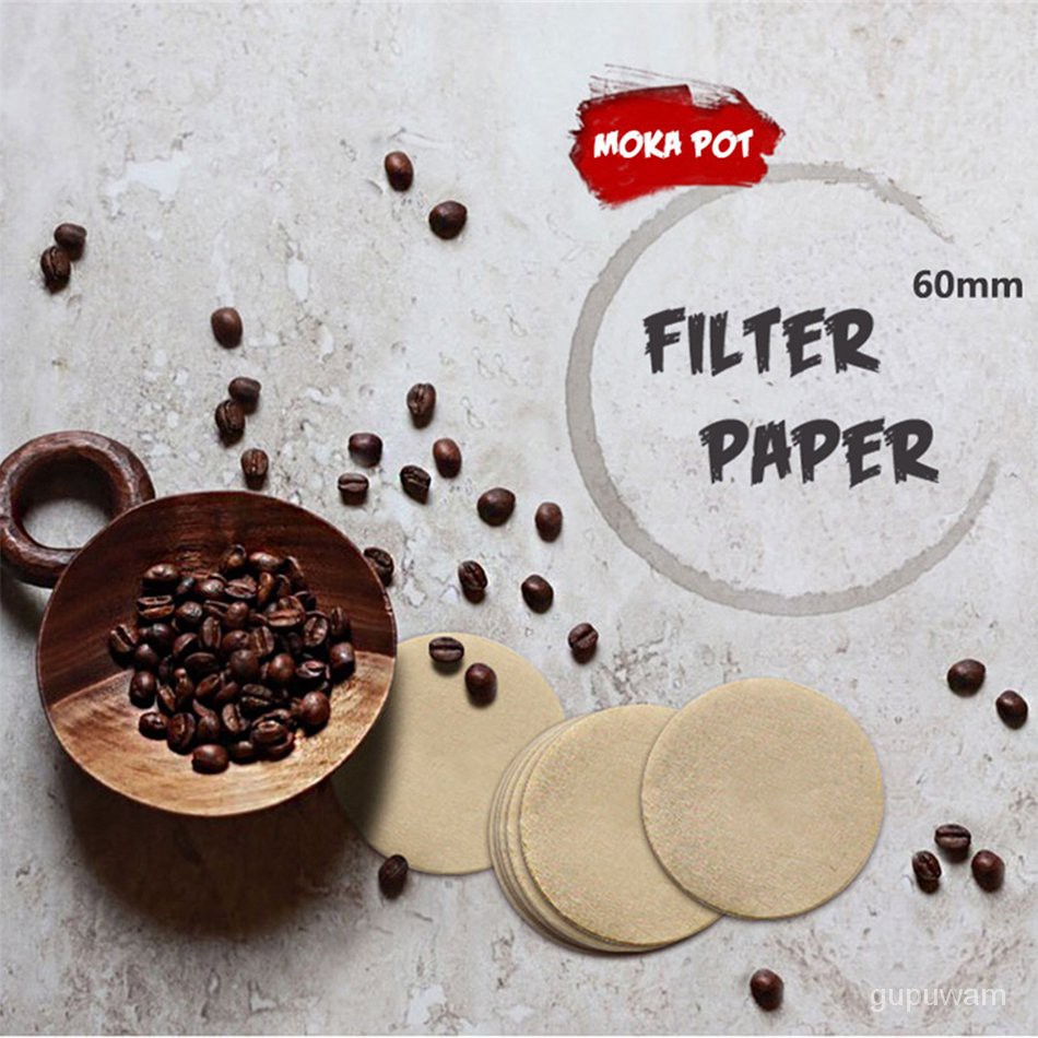 100pcs Coffee Filter Paper Round Moka Pot Paper Filter For Espresso
