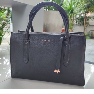 กระเป๋าถือ Radley ขนาดกลาง สีม่วงมังคุด RADLEY Arlington Court Large Leather Satchel หนังแท้ กระเป๋าผู้หญิง