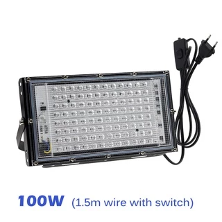 ไฟปลูกต้นไม้ Led UV 50W 100W 300W กันน้ำได้ ไม่กลัวฝนและหมอก มีสวิตช์ปิดเปิด ไฟปลูกต้นไม้กันน้ำ การเจริญเติมโตแบบ 24 ชม